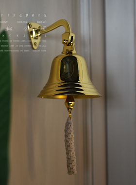 年轮公园-冶致 ZoringPark Hearth 复古装饰氛围感门头壁挂铜铃铛
