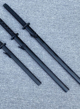 木刀带鞘cos表演道具宝剑木刀木剑儿童玩具1米竹刃舞台木制动漫刀