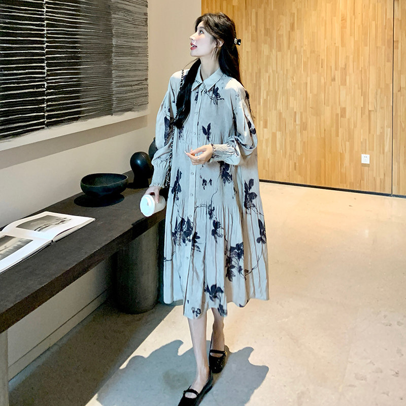 【档口】高品质碎花印花打褶高品质连衣裙079-2441-p130-k188,女装连衣裙,2C079