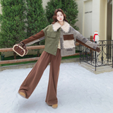 【上新】多面料拼接设计感羽绒服(90老标)079-4575-p320-k478，女装羽绒服，2C079