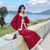 【上新】红色新中式羽绒（90老标）套装2C079-4573-p275-k408，女装套装/套裙，2C079