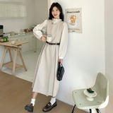 【档口有货】无袖连衣裙打揽衬衫两件套+腰带079-2530-p180-k258，女装连衣裙，2C079