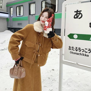 【上新】卡其黄裙子两件套（90绒老标）2C079-4585-p275-k408图片