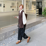【档口有货】马甲衬衣皮裤三件套松紧腰2C079-4524-p195-k298，女装套装/套裙，2C079