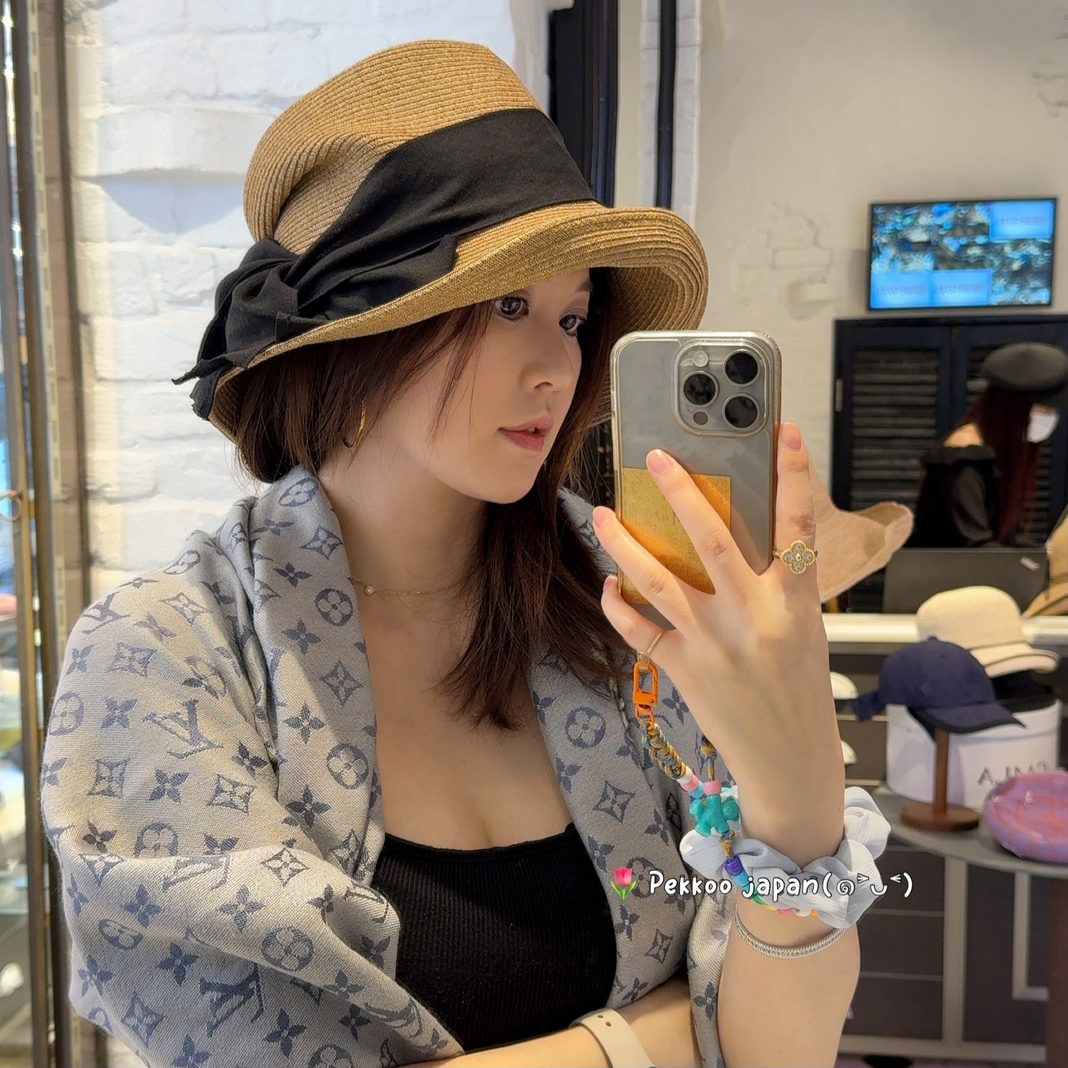 ca4laONM01882遮阳草帽可折叠