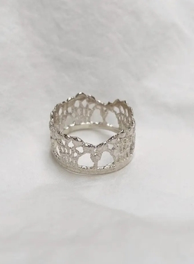 日本代购 Flavour独特蕾丝设计 小众设计师风格 花边戒指262