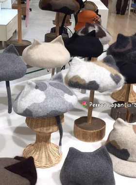 合集 Dodge 2025年 猫咪耳朵 秋冬新款羊毛 贝雷帽 针织帽 日本制