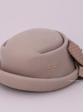 57cm CA4LA CAM50156 FAIRY HAT 4 高雅薄纱大蝴蝶结 羊毛毡礼帽