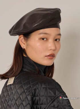 57-59cm arth Leather Beret 230021002 25新款 日系牛革贝雷帽