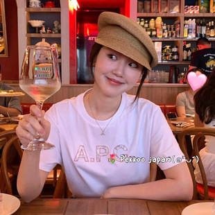 TKU00281 CA4LA SOMEWHERE草编歪顶鸭舌帽 57.5cm fever同款