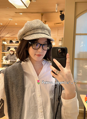 58cm CA4LA TKU00427 DIDO 简约百搭 小香风报童帽 鸭舌帽