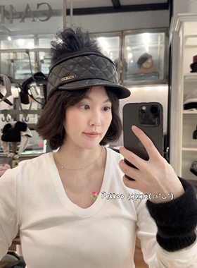 57.5cm CA4LA CAM20087 COLETTE 2 网纱装饰优雅鸭舌帽 棒球帽