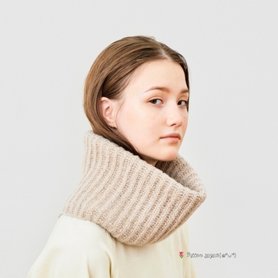 mature ha neck warmer MK-3206秋冬保暖针织 羊毛混纺围巾围脖