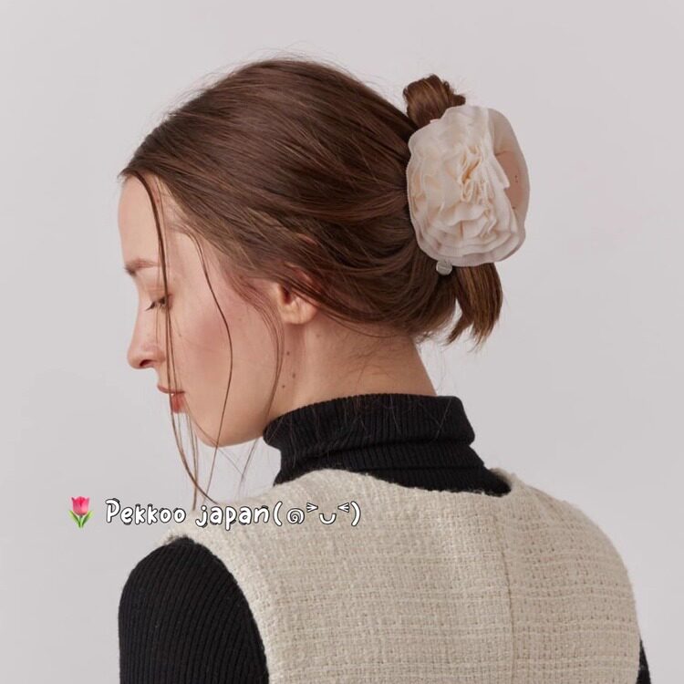 Chapeau d' O 250060205 优雅高级 玫瑰花形发夹 精致发饰