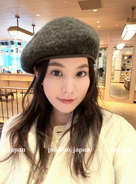 58cm CA4LA ZKN02544 CF ALPACA BERET4 秋冬羊驼毛绒贝雷帽