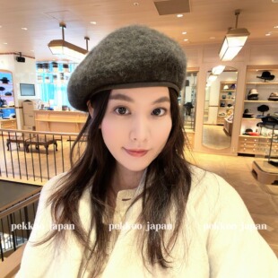 58cm CA4LA ZKN02544 CF ALPACA BERET4 秋冬羊驼毛绒贝雷帽