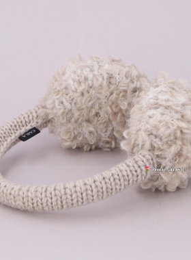 CA4LA ZKN02617 HAND KNITTED EARMUFFS2 秋冬暖huhu针织耳罩耳包