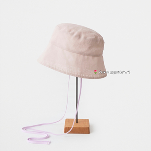 ha.MAS26 mature 轻盈平顶渔夫帽 hat 百搭纯棉 organdy 57cm