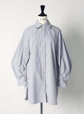 国现Ayako gypsohila GPCF-103 Stripe Robe 条纹衬衫衬衣宽松
