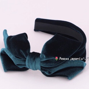 CA4LA VELVET CAROLINA JEO00596 天鹅绒 大蝴蝶结发箍 时尚发饰