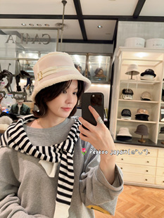 CA4LA 饰 CAM10070 拼接锁扣装 秋冬百搭圆顶渔夫帽 PIERIS 56cm