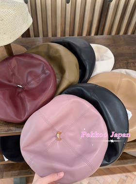 9折 58cm张子萱同款 CA4LA PIGNON SHK01163 皮革金属扣贝雷帽