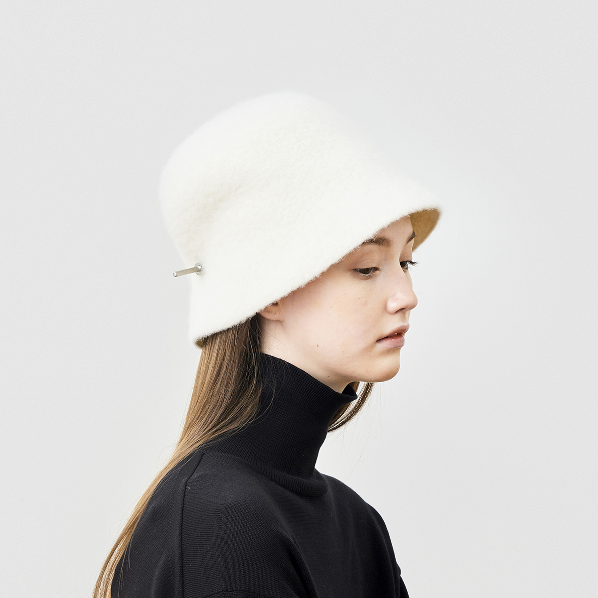 matureha羊毛羊绒渔夫帽休闲