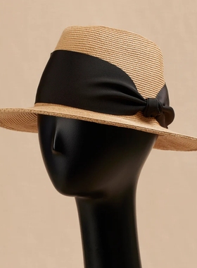 UV防晒 Athena new york Camila 蝴蝶结 丝带 草编 礼帽
