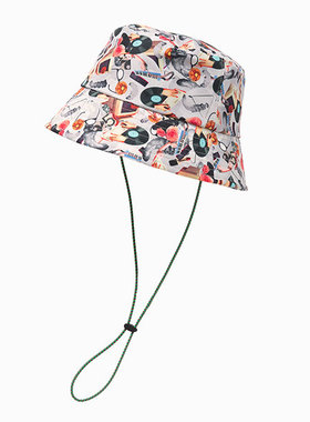 59cm 联名款 CA4LA CLB00348 CA4LA FES 户外休闲图案平顶渔夫帽