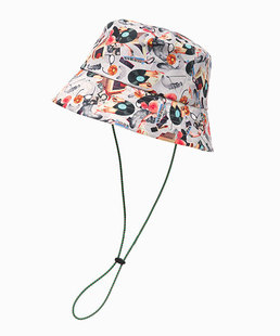 FES 59cm CLB00348 CA4LA 户外休闲图案平顶渔夫帽 联名款