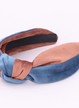 CA4LA JEO00557 SUEDE TWO TONE BLAIR HEADBAND 双色扭结发箍