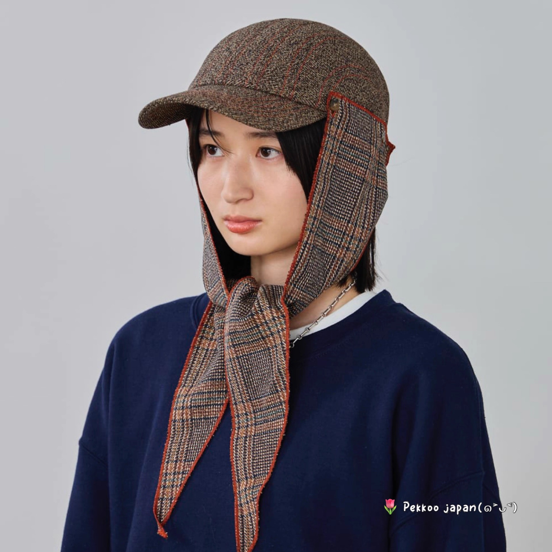 57-59cm  OVERRIDE MELANGE 253090292 个性百搭 围巾鸭舌帽 可洗