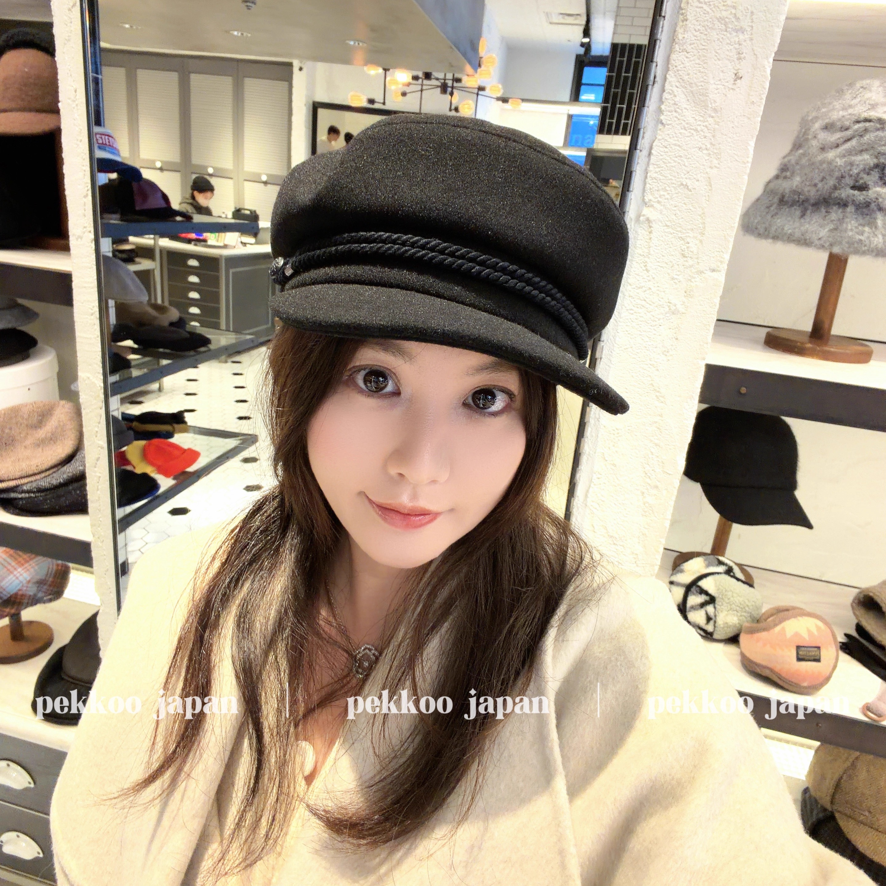 uv防晒 58.5cm CA4LA TAM02829 HK GREEK 25新款 休闲 海军报童帽