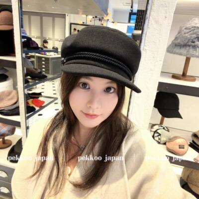 uv防晒 58cm CA4LA TAM02861 HK GREEK PLAIN 26新款海军报童帽