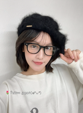 国现 58cm maison kaya kmy3317 安哥拉兔毛绒贝雷帽可爱日本制