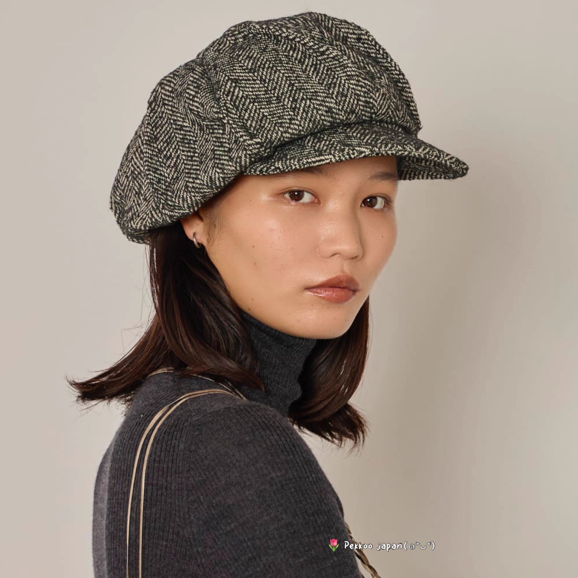 分码 arth HERINGBORN Tuck Cas 254021003 秋冬保暖大轮廓鸭舌帽