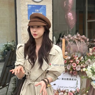 易梦玲同款 FELT CA4LA MAY 歪顶羊毛报童帽鸭舌帽 ONM01922 国现