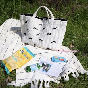 gypsohila Picnic 蝴蝶结中号托特包 064 可手洗Ayako