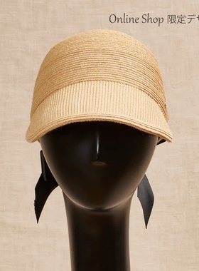 防晒遮阳 2023新款 Athena new york 日系蝴蝶结鸭舌帽草帽Rococo