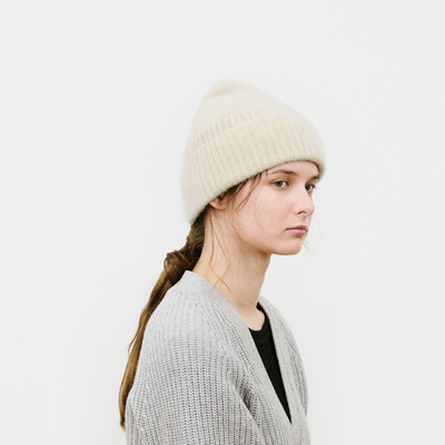 matureha羊绒针织帽休闲