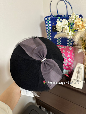 Maximkobe蝴蝶结秋冬可爱贝雷帽