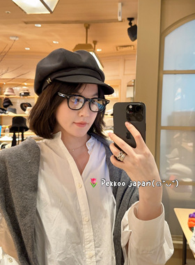 57.5cm CA4LA TOZ00122 MINI 新款 百搭纯色 报童帽鸭舌帽