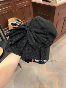 ECHINACEA 57.5cm CAM10084 CA4LA 优雅褶皱飘带渔夫帽 uv防晒