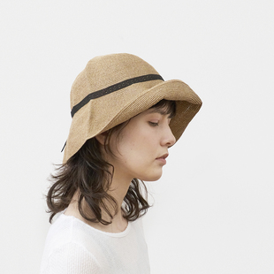 01LWLR 55cm MPB1 宽帽檐便携柔软折叠草帽遮阳帽 mature