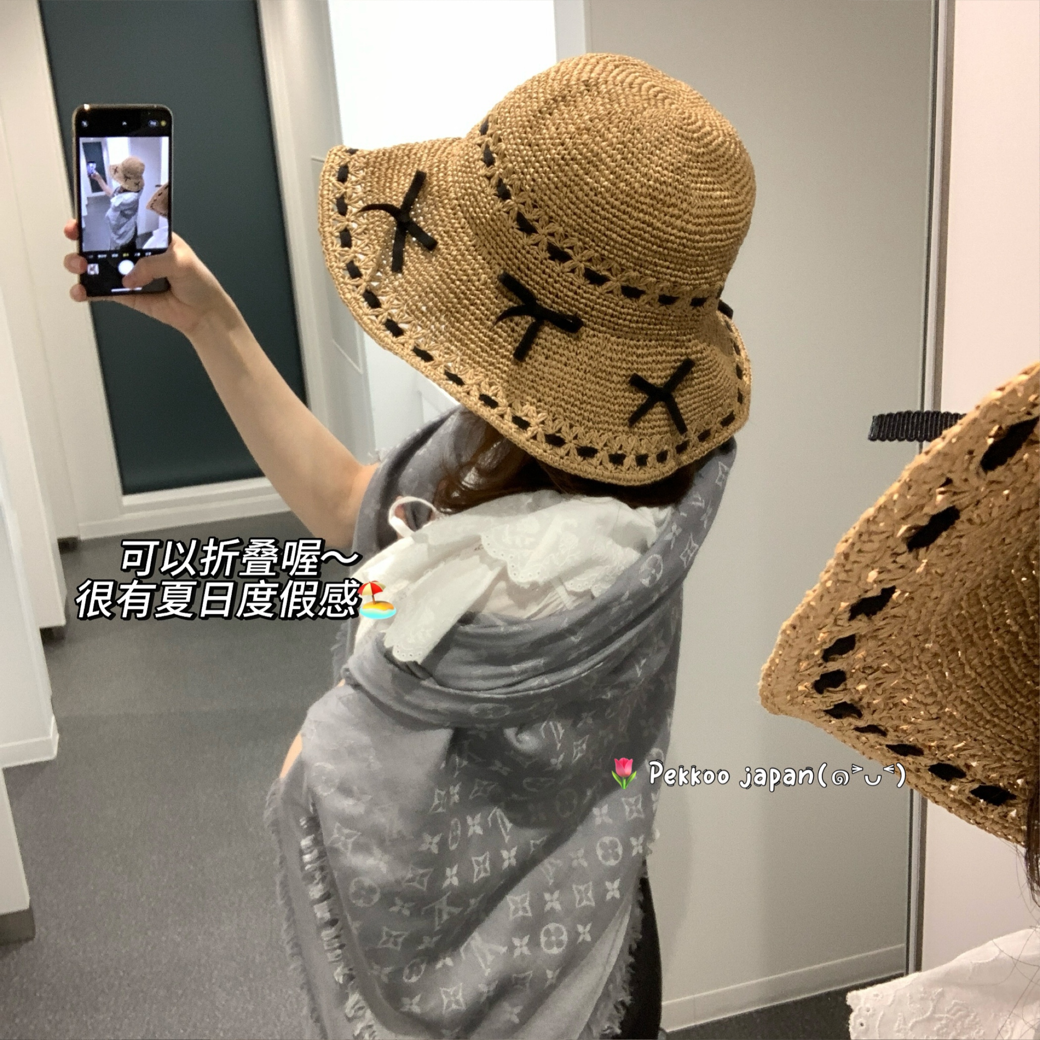 CA4LABRA02245甜美蝴蝶结遮阳帽