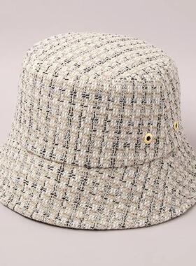 58cm CA4LA SHK01158 TWEED HAT 5 春夏小香风渔夫帽盆帽