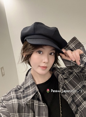 可手洗 国现 58cm maison kaya 可手洗八角报童帽鸭舌帽 KMY0816