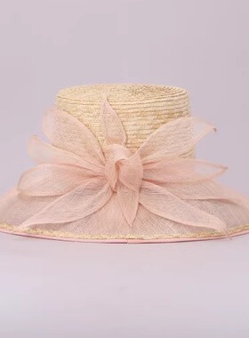 57.5cm CA4LA CMP00091 14092 立体镂空花朵 草编遮阳帽 意大利制