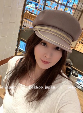 手洗 UV防晒 57.5cm CA4LA TKU00460 MEPRIS 时尚海军风报童帽