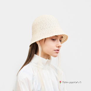 MAS25 飘带渔夫帽 57cm ha. braid 轻盈亚麻草编 abaca mature